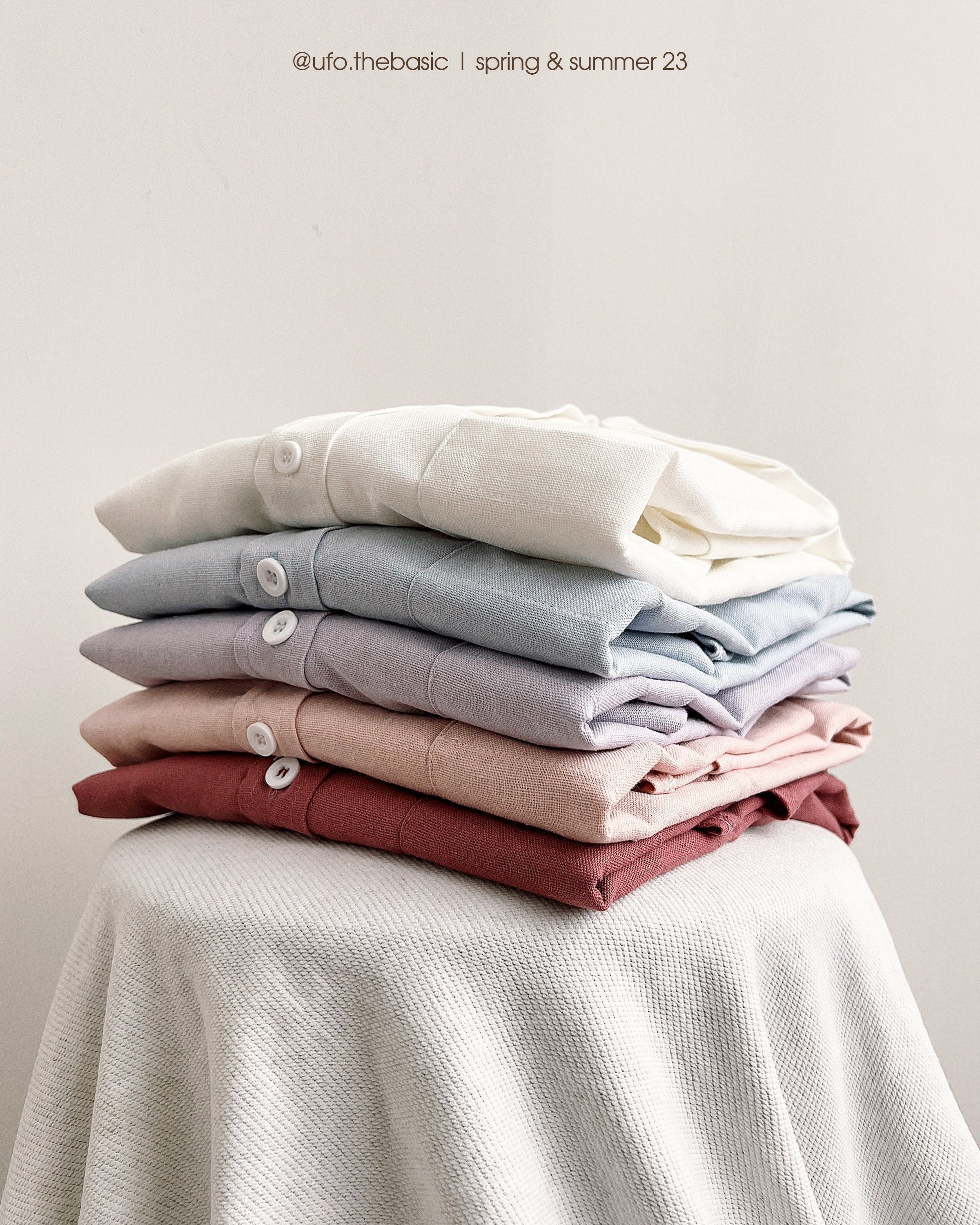 Áo sơ mi đũi linen Oxford Shirt - by ufo.thebasic