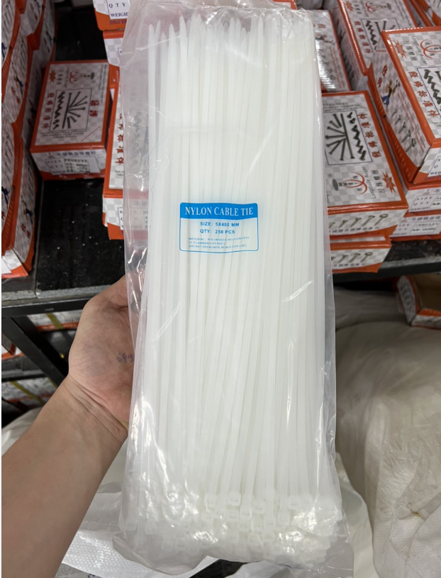 Combo 50 sợi Dây Thít Nhựa - Dây rút nhựa sợi đen trắng, lạt nhựa siêu bền