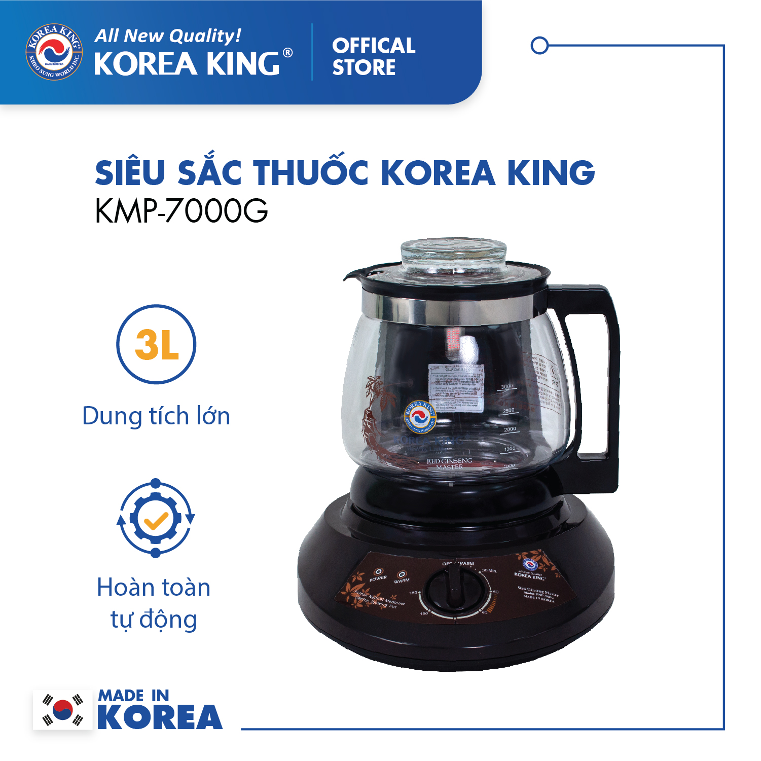 Siêu sắc t huốc korea king kmp–7000g - hàng chính hãng