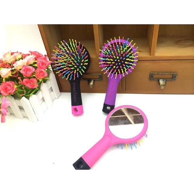 Lược chải rainbow có gương