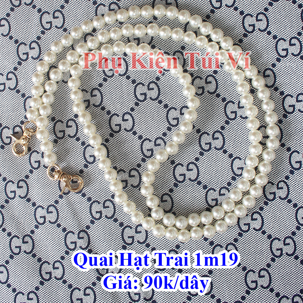 Quai hạt trai dài 1m19 làm túi xách handmade