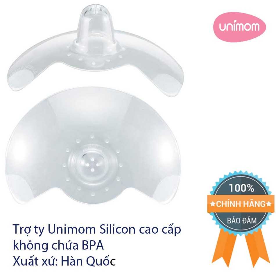 Trợ ty mẹ silicon cao cấp Chính hãng Unimom Hàn Quốc không chứa BPA UM870459 size M