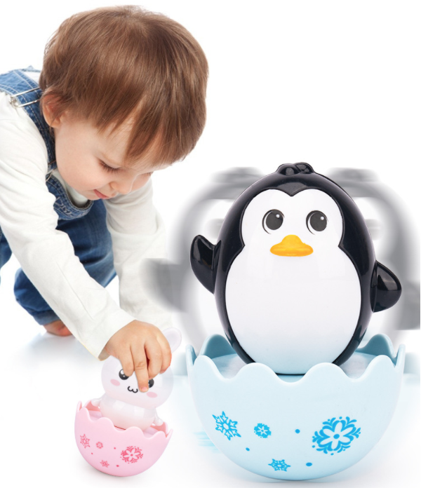 Đồ Chơi Trẻ Em Thú Lật Đật Cute Nhựa ABS An Toàn Cho Bé