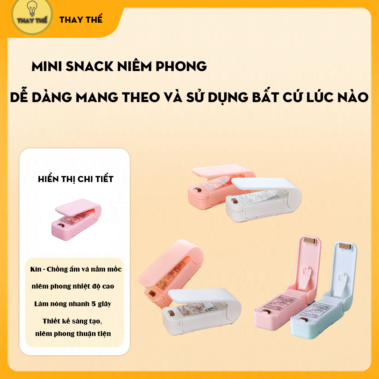 Mini Snack Niêm phong Máy hàn miệng túi mini cầm tay Máy hàn túi nhựa mini cầm tay Máy hàn miệng túi mini cầm tay