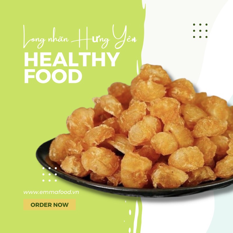 Long nhãn hưng yên sấy khô không đường emma food