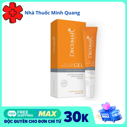 Gel ngừa mụn Nano Nghê Decumar Advanced 20gr hoàn toàn mới - Tuýp 20g