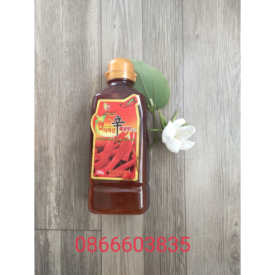 Tinh dầu ớt Capsaicin 550g Nấu mì cay 7 cấp độ