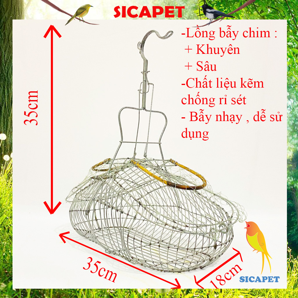 Lồng bẩy Khuyên-Sâu SICAPET, Lồng bẫy chim khuyên-Sâu , Lồng bẫy khuyên