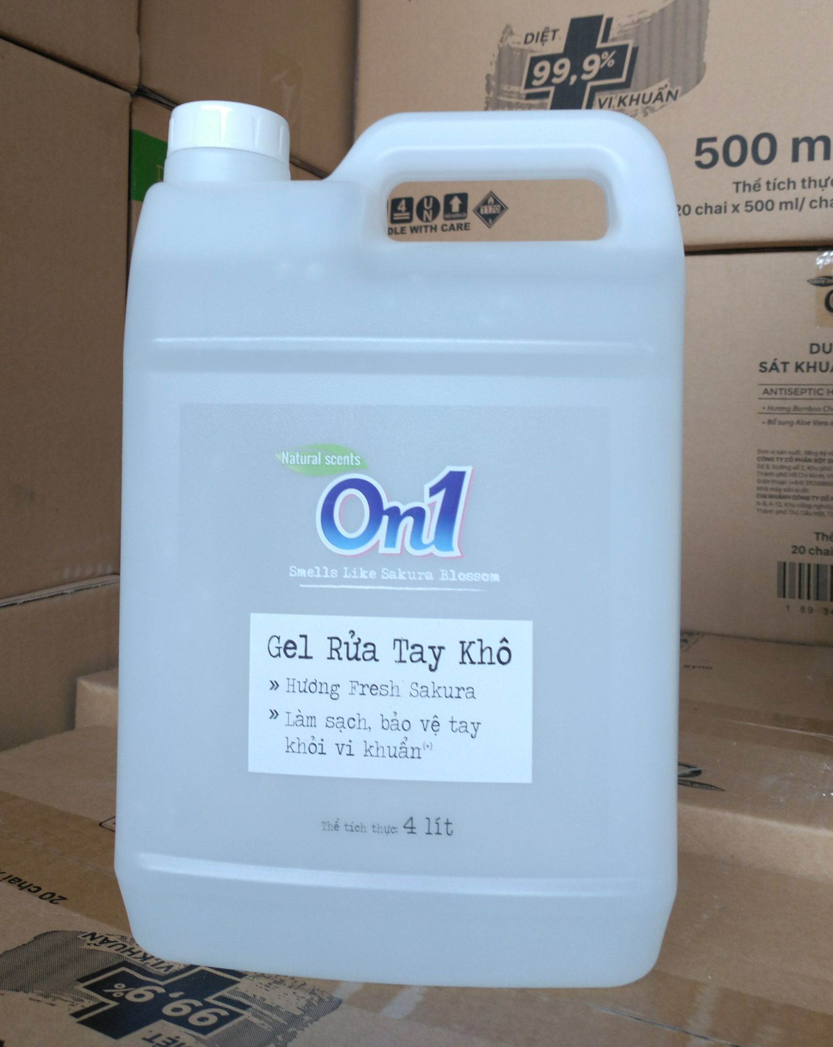 Gel rửa tay khô diệt khuẩn nhanh on1 4 lít