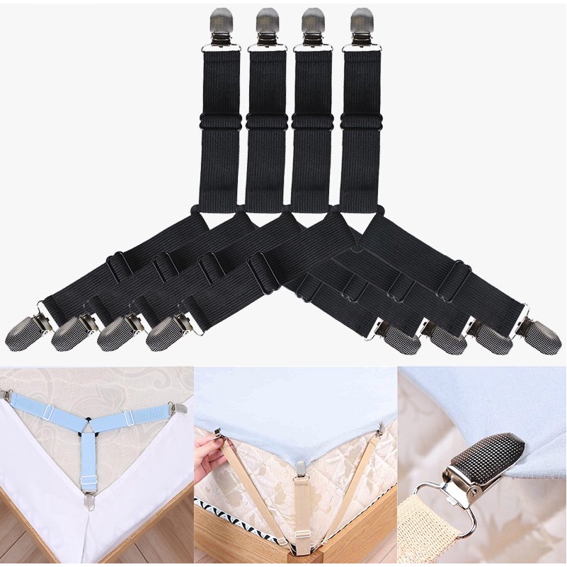 Bộ 4 Kẹp Giữ Cố Định Ga Giường, Chống Xê Dịch