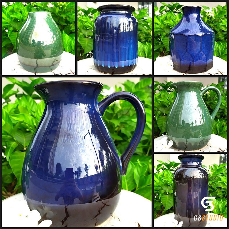 Lọ hoa gốm sứ men hỏa biến - bình hoa - gốm sứ bát tràng - bình hoa trang trí - decor nhà cửa - nội thất