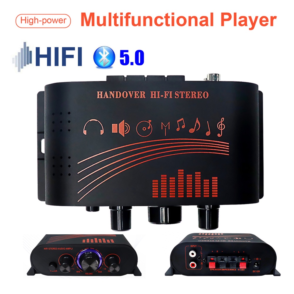 HIFI 2.0 stereo bluetooth khuếch đại công suất cho RCA nhà kênh âm thanh kỹ thuật số có thể được kết nối với điện thoại di động, máy tính và máy nghe nhạc MP3