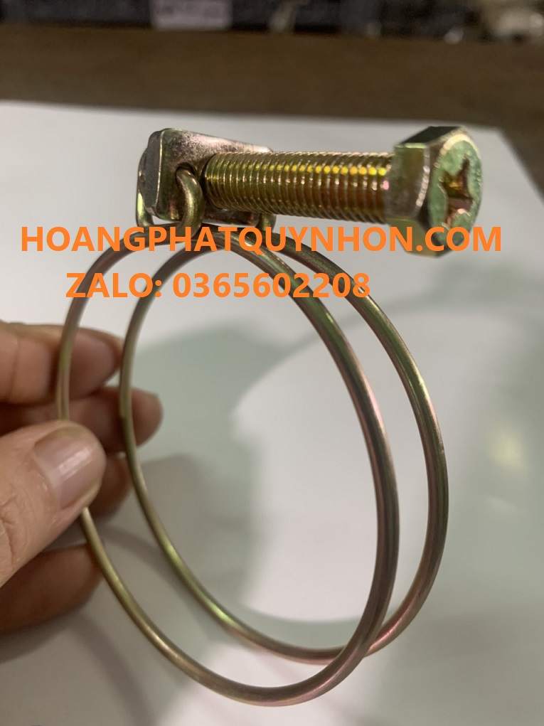 10 Cái cổ dê 2 dây, bu lông 8mm, siết ống nước phi 60mm