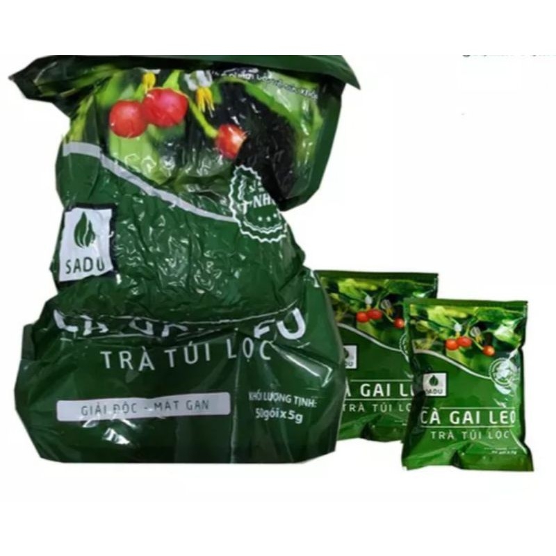 1 Bịch Trà Túi Lọc CÀ Gai Leo Sadu thanh lọc cơ thể I mát gan I hỗ trợ các vấn đề về gan 250g