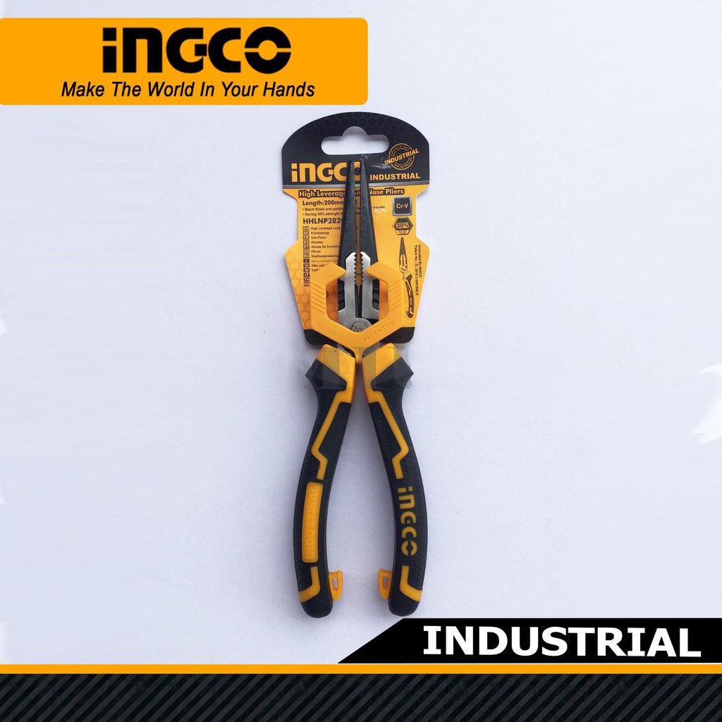 8 kìm mũi nhọn mỏ dài cao cấp ingco hhlnp28200