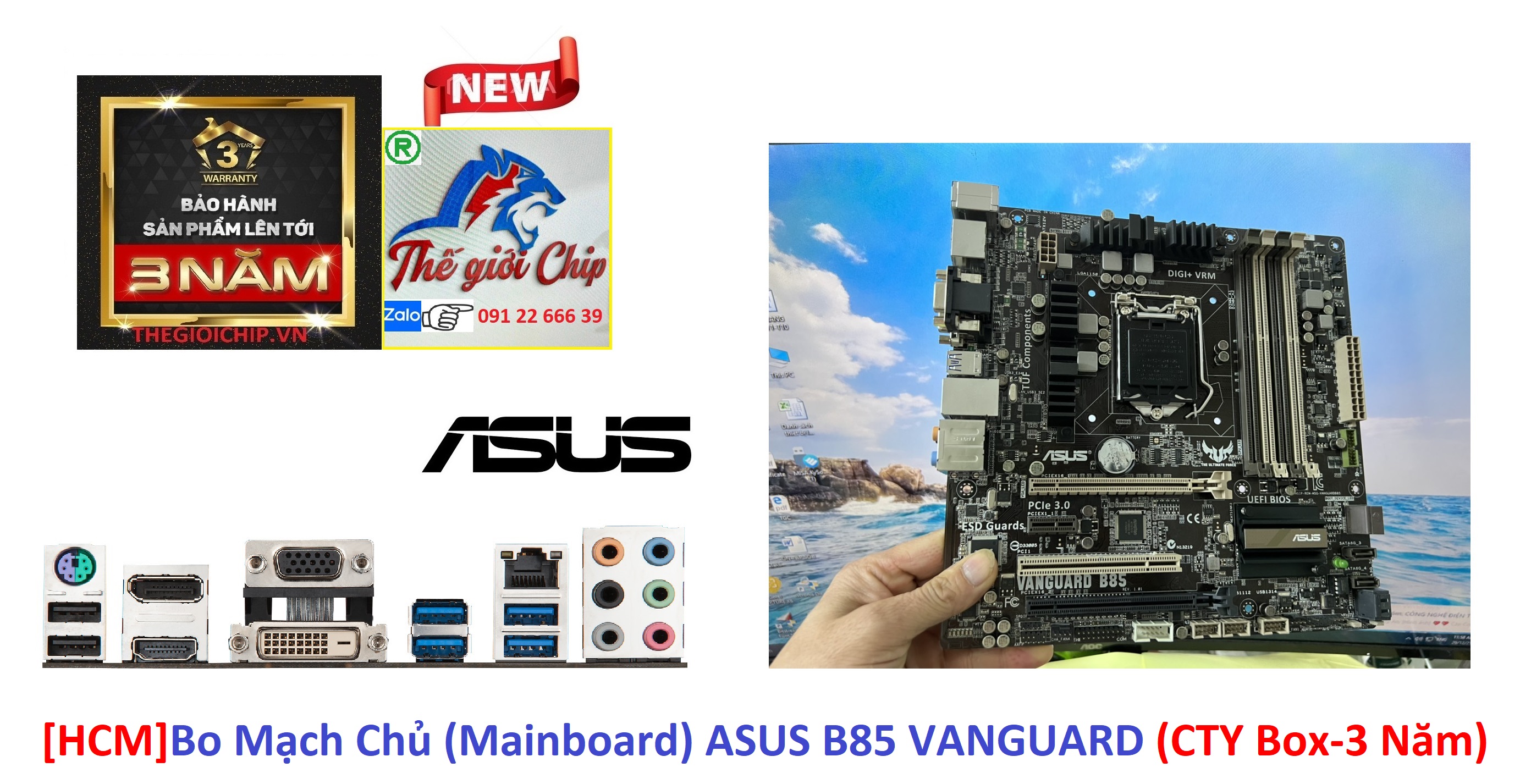 Bo mạch chủ asus b85 vanguard