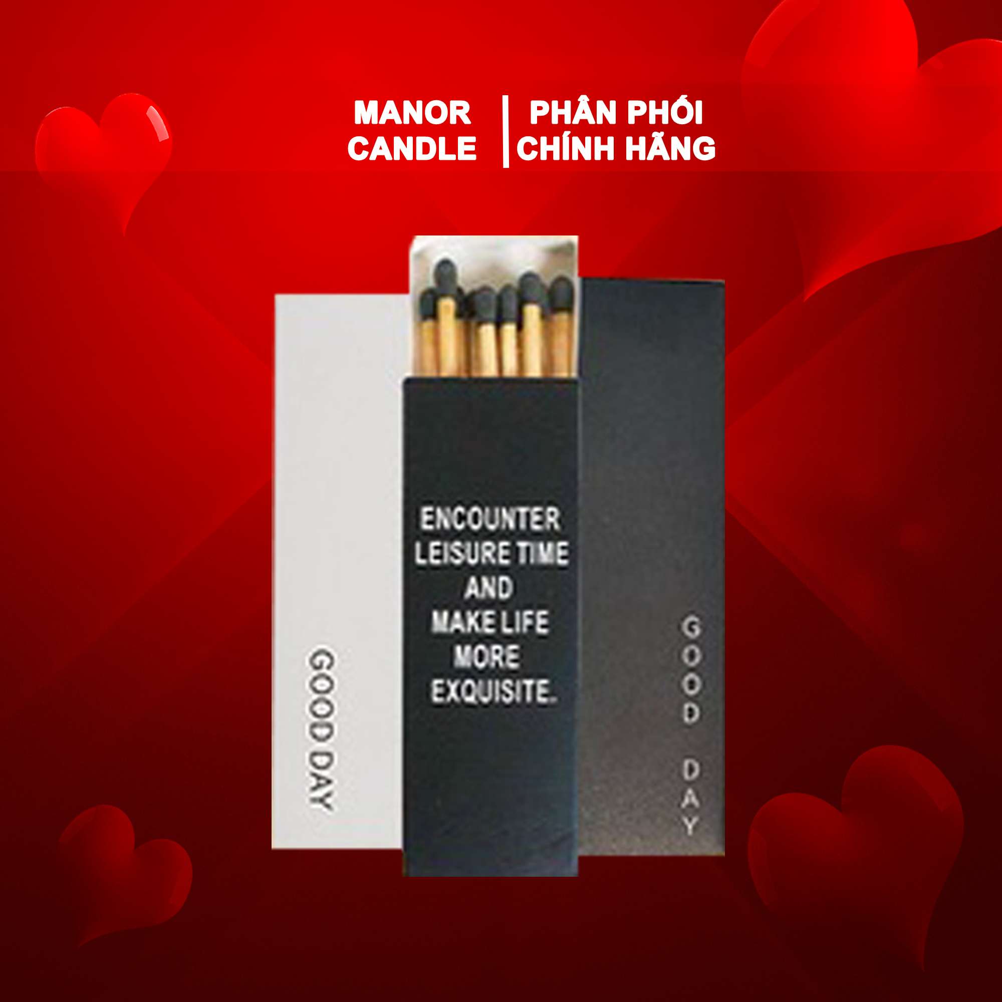Diêm Đốt nến Thơm, Phụ Kiện thắp Nến Chuyên Dụng Cho Nến Thơm, Manor Candle