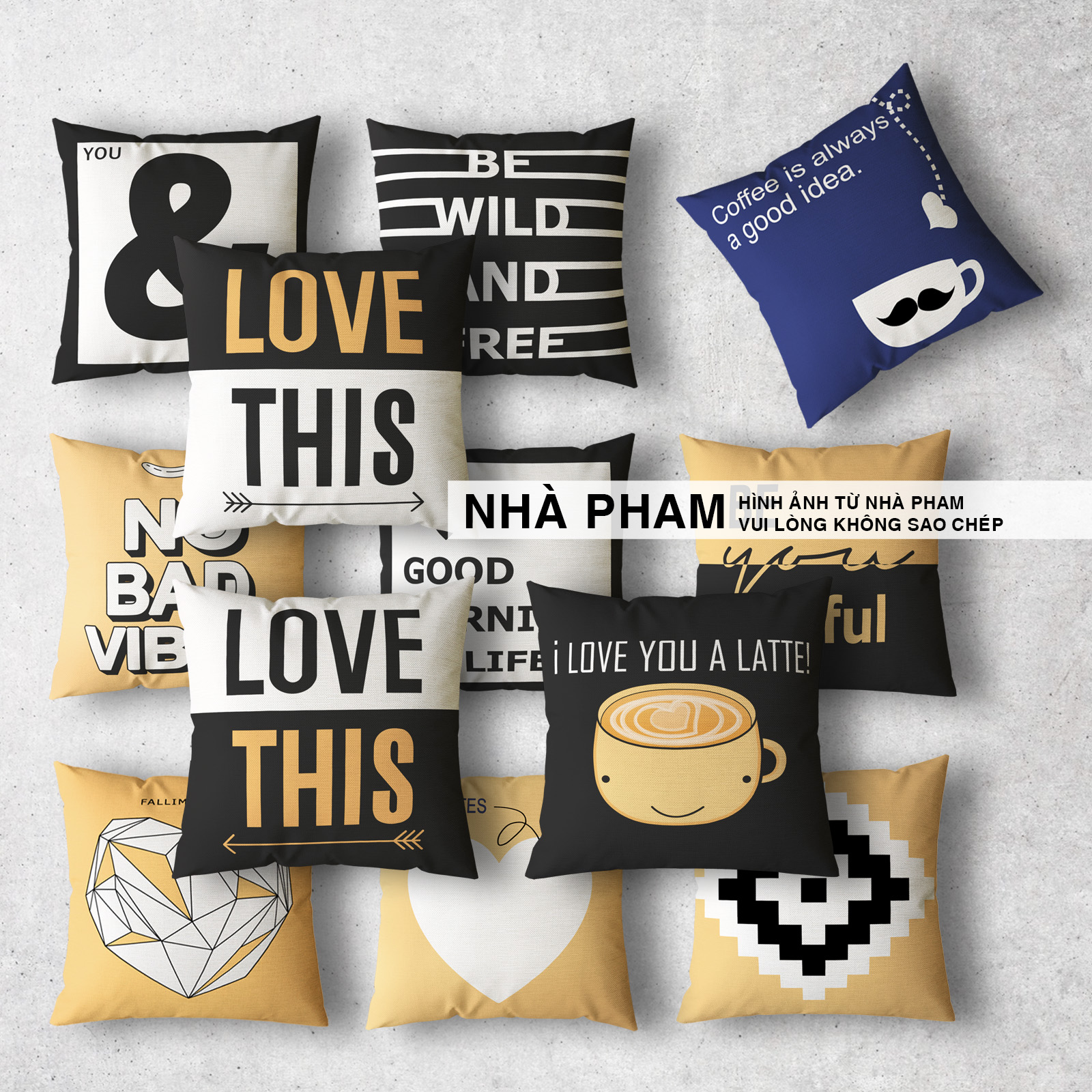 Vỏ Gối Sofa COUPLE (NO1-16) (45x45cm)