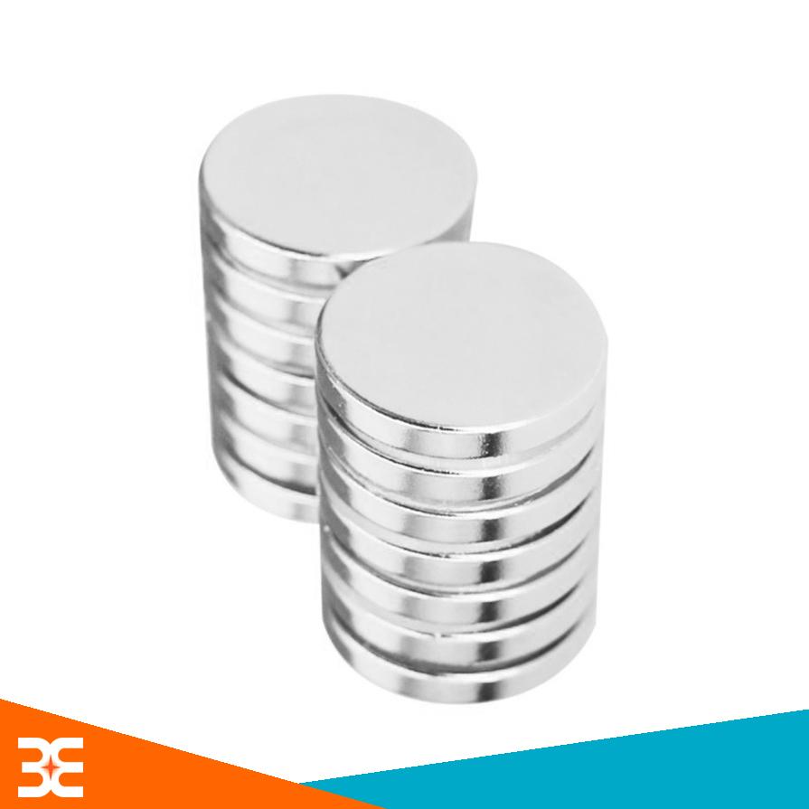 Bộ 5 Viên Nam Châm Đất Hiếm Tròn 20x3mm Siêu Từ Tính Không Lỗ
