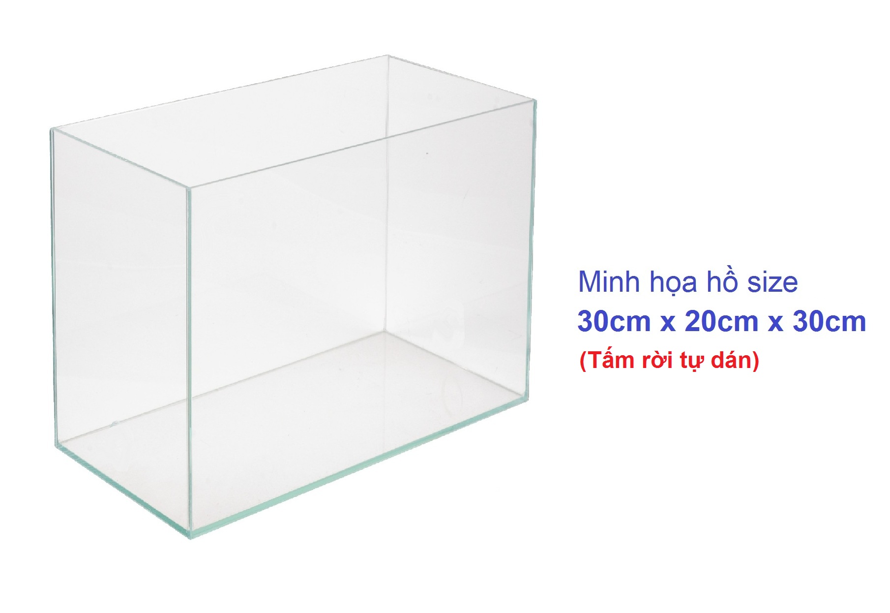(30x20x30cm) Combo 5 tấm nhựa mica cứng trong suốt cắt sẵn về tự dán làm hồ cá chuồng hamster hộp trưng bày... - Luân Air Models
