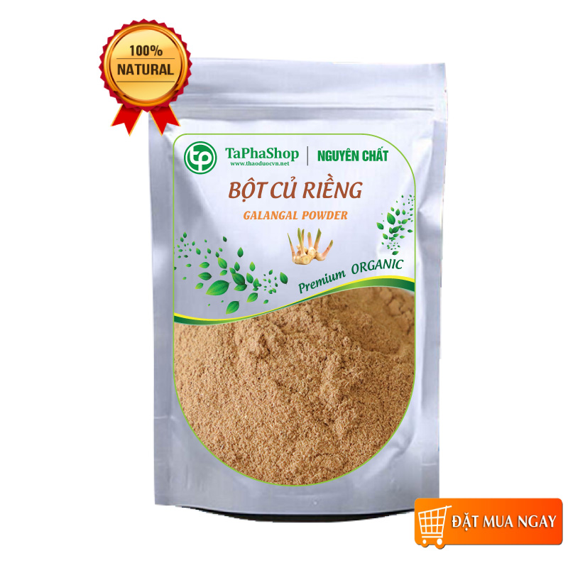Bột củ riềng nguyên chất 200g, gia vị cho các món ăn ngon, hỗ trợ tiêu hóa, nguyên chất 100%