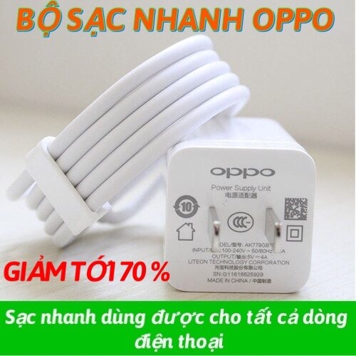 SẠC CỰC NHANH - BỘ CÓC SẠC OPPO ZIN 4A FULLBOX - BỘ SẠC ĐIỆN THOẠI CỰC NHANH VOOC OPPO 4.0 AK779 F9, F9 Plus A37, NEO3, NEO5, NEO7,NEO9, F1, F1S, F3 Plus, F3, A33 2019 - CAM KẾT SẠC NHANH