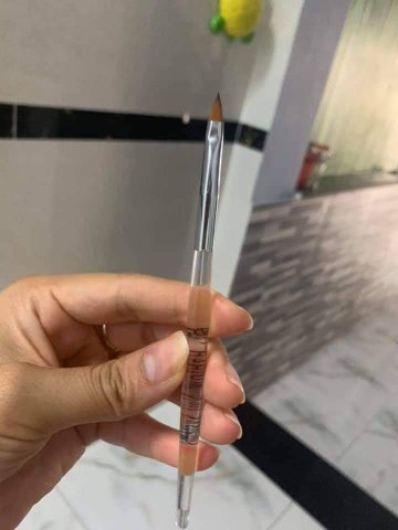 Cọ đắp hoa cán nhựa trong suốt 3D chính hãng - Cọ nặn hoa bột chuyên dụng cho dân làm móng