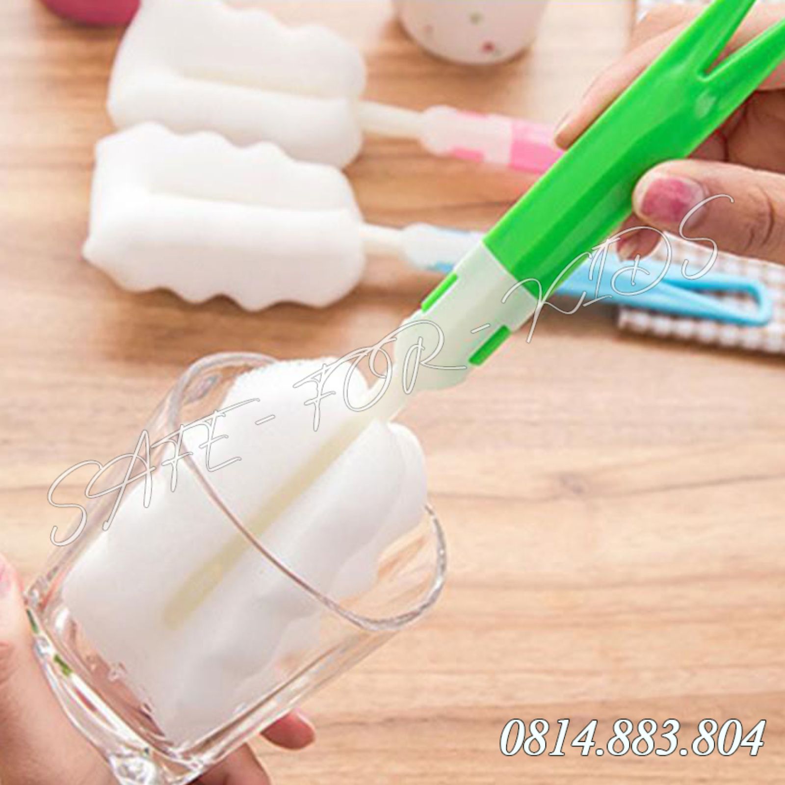 Cọ Rửa Bình Sữa – Cây Rửa Chén Đa Năng Có Thể Tháo Rời (bộ 2 cây)