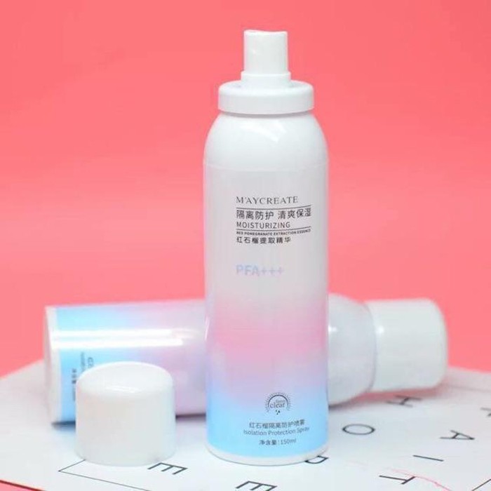 Xịt chống nắng trang điểm maycreate 150ml - 6932609178597