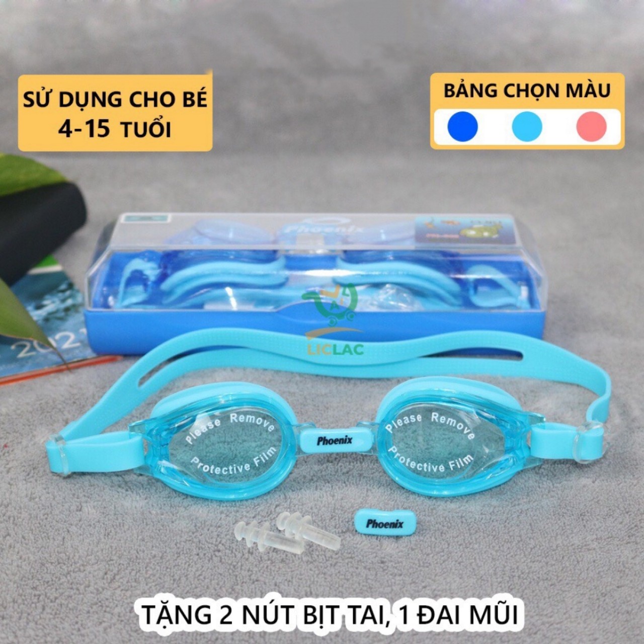 Kính bơi trẻ em chính hãng hàn quốc phoenix 506 - cho bé dưới 15 tuổi ms-23
