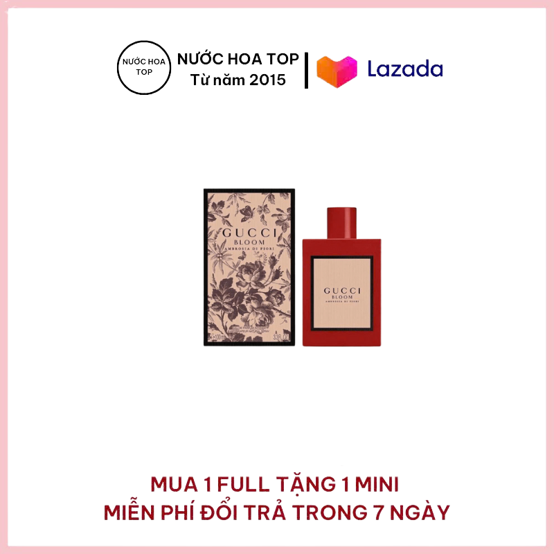  Nước hoa Gucci Bloom Ambrosia di Fiori Eau de Parfum Mini 5ml- Tinh tế Sang trọng Nữ tính 