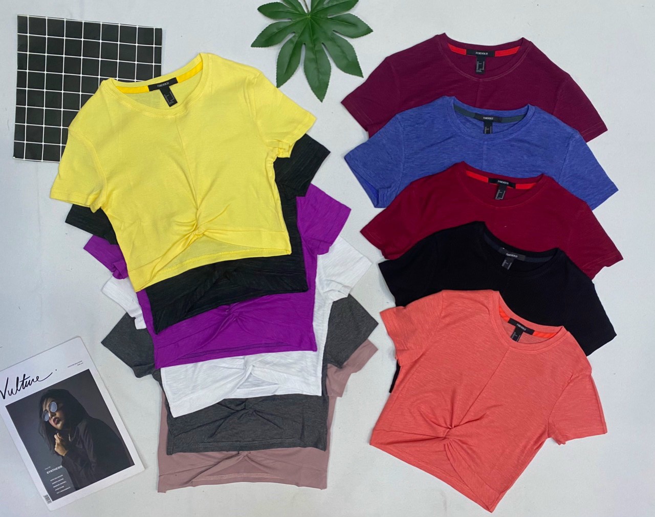 Áo croptop thể thao tập gym yoga nữ