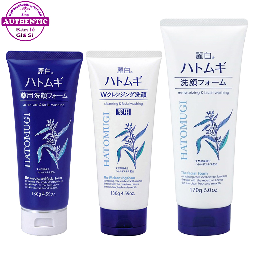 SỮA RỬA MẶT TRẮNG DA HẠT Ý DĨ HATOMUGI CLEANSING & FACIAL WASHING