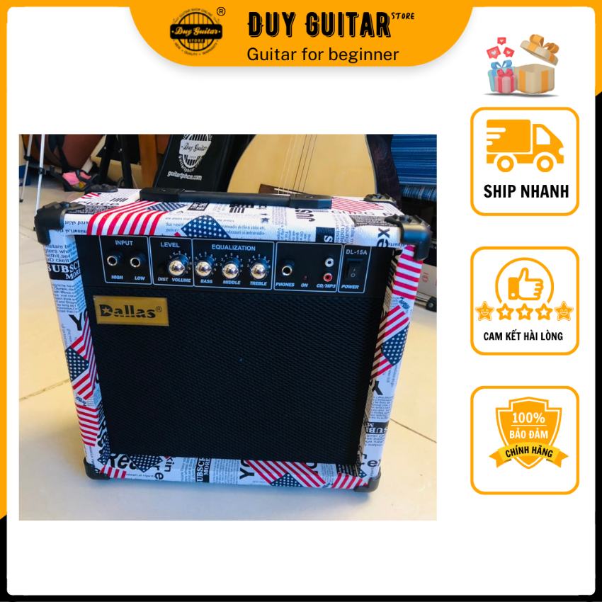 Loa dành cho guitar thùng Dallas 15W Guitar Amplifier - ampli cho đàn guitar Duy Guitar Store