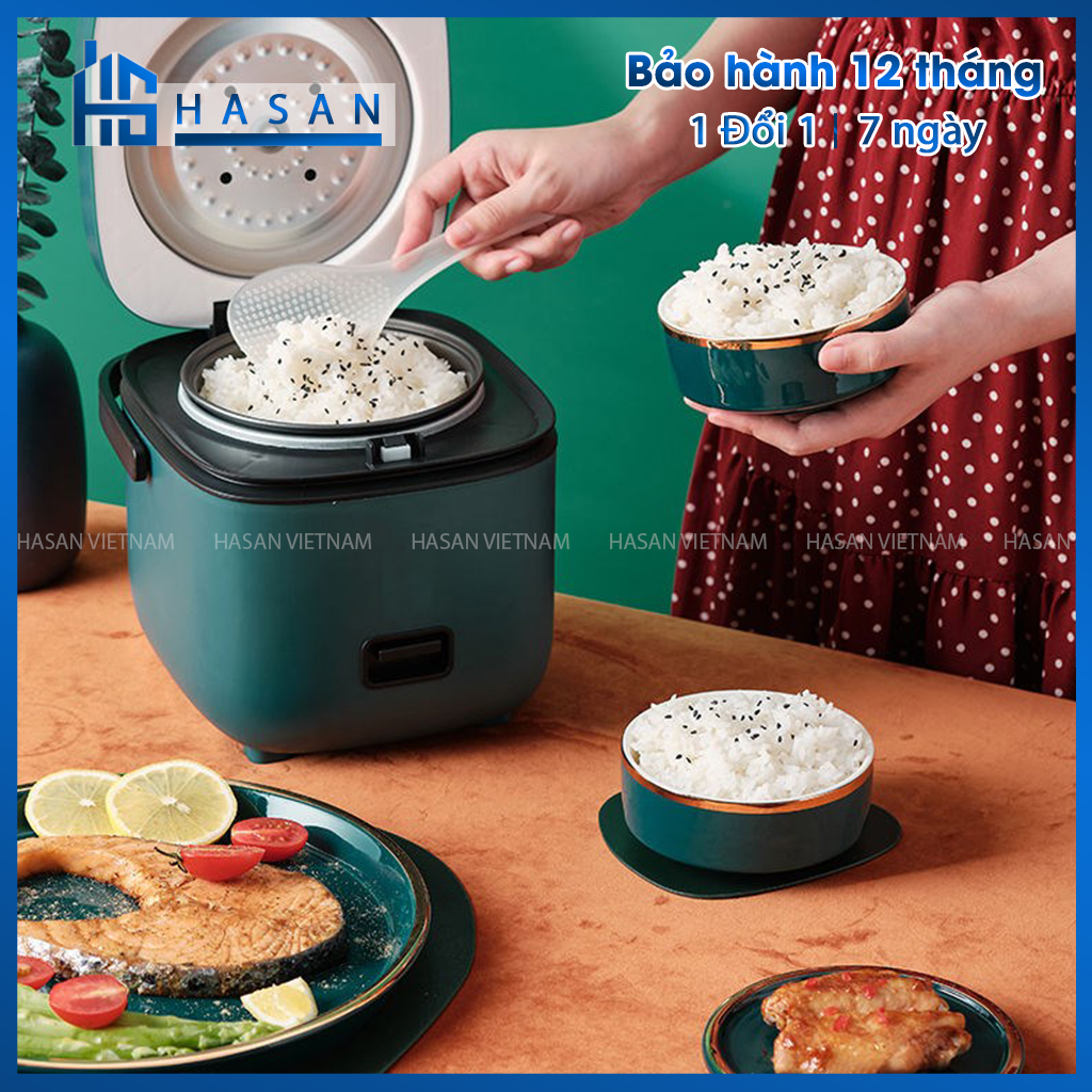 Nồi cơm điện mini 1 lít 2 jiashi - nồi cơm điện tử mini thông minh hàn quốc cao cấp - hasan việt nam