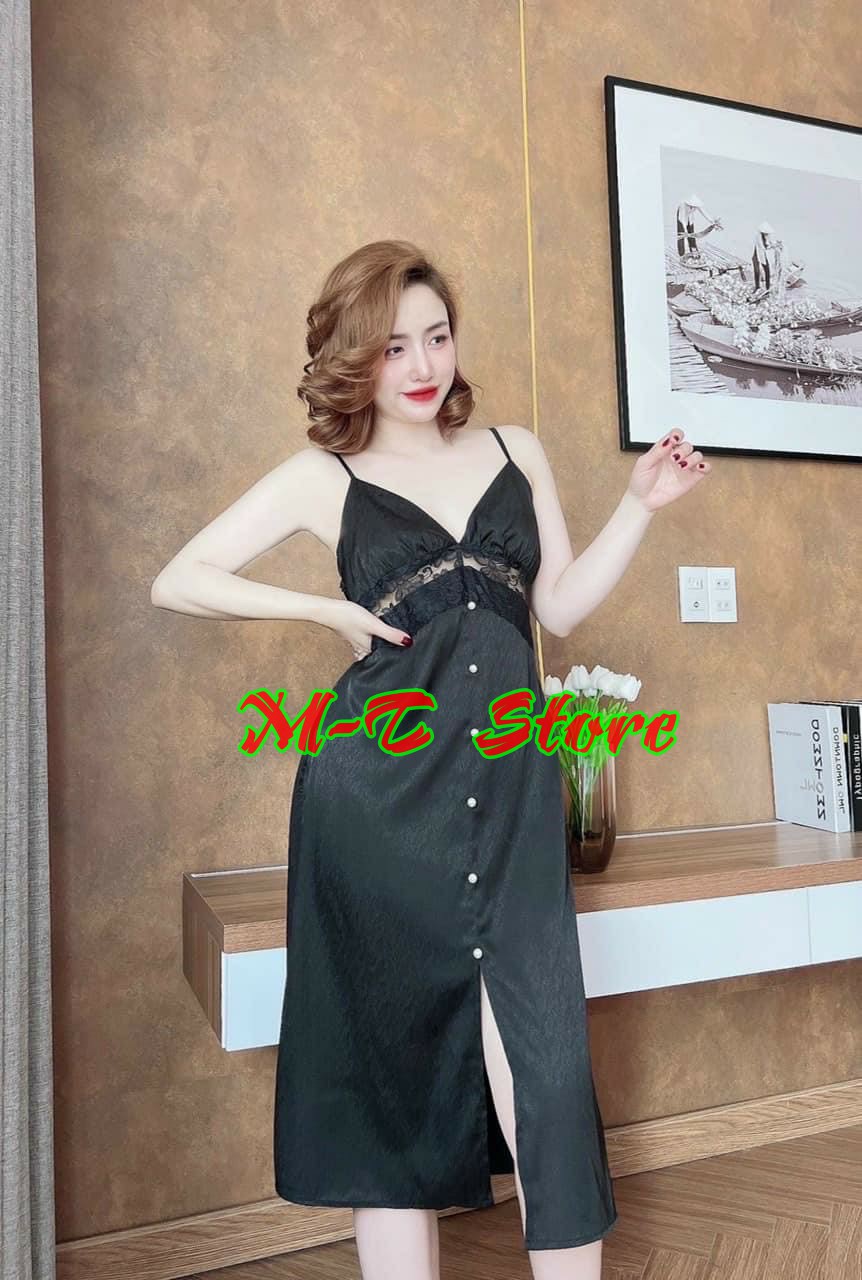 Đầm lụa satin size lớn có mút siêu xinh lung linh