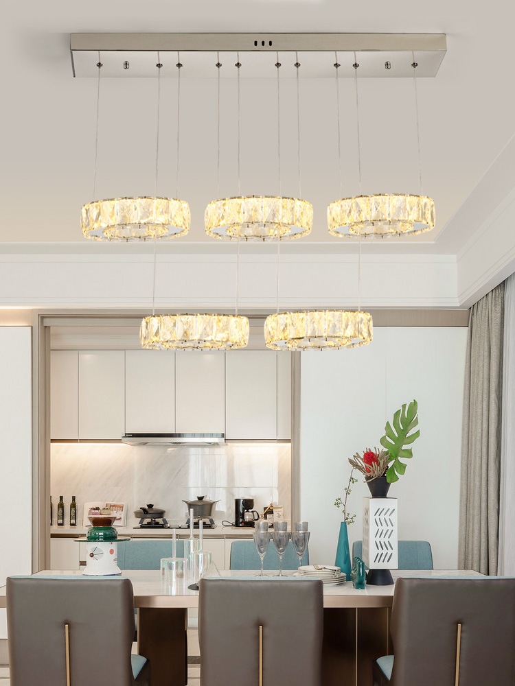 Đèn thả bàn ăn - quầy bar,đèn thả trần pha lê trang trí sang trọng led 3 chế độ màu siêu sáng sang trọng hiện đại