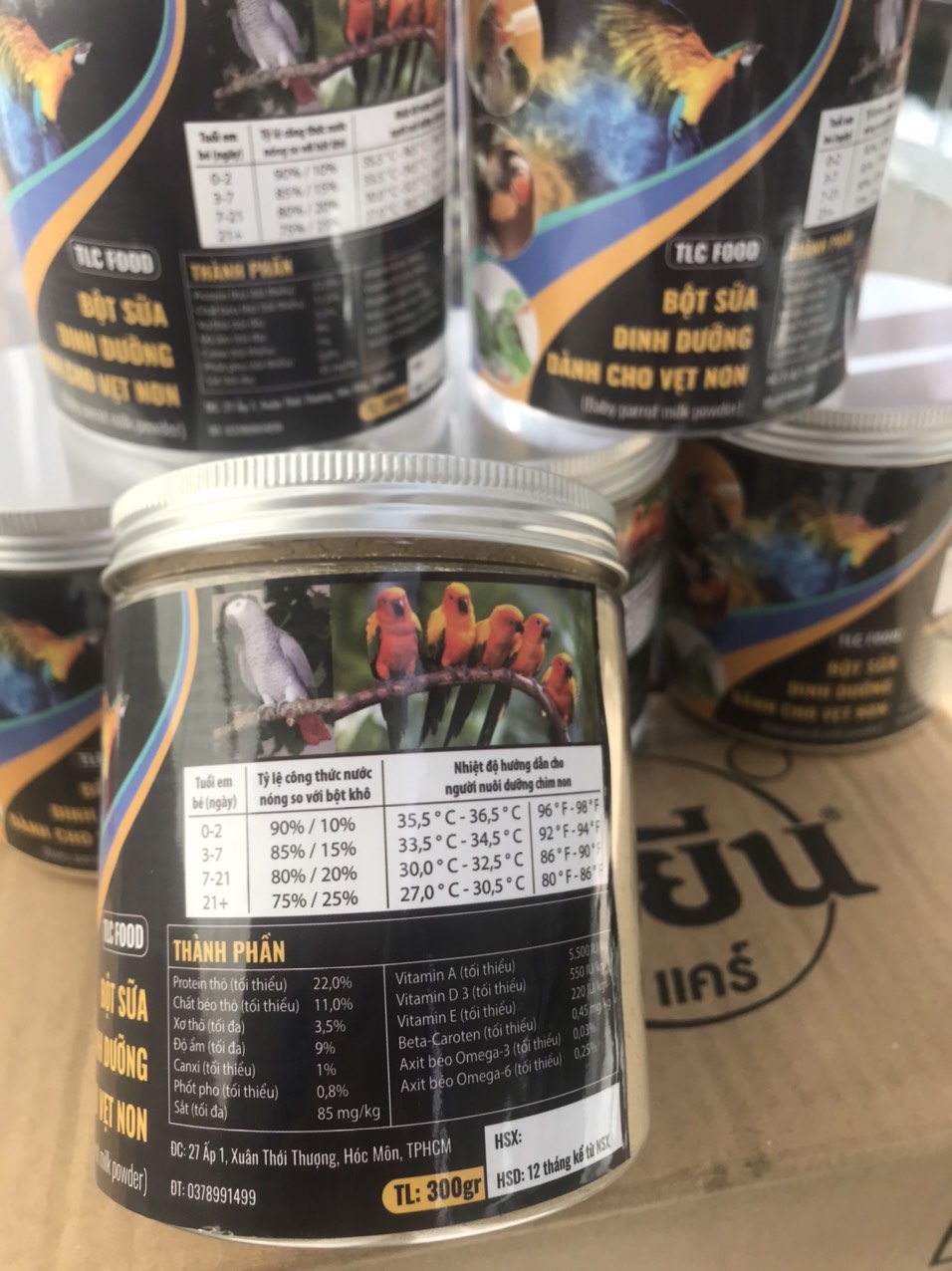 [HCM]bột đút chim non - bột sữa dinh dưỡng dàng cho vẹt non TLC FOOD 300g