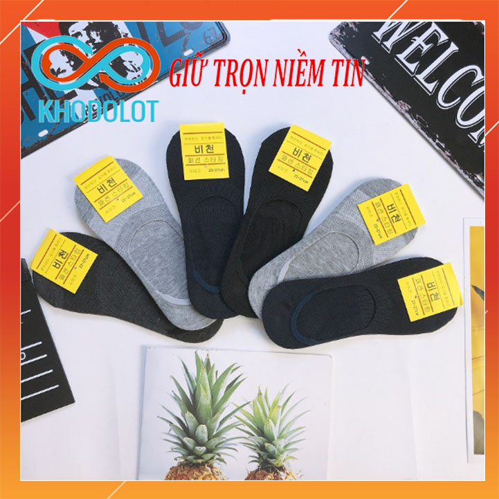 [SET 5 đôi] Tất lười nam cao cấp hàn quốc Vớ cổ ngắn khử mùi kháng khuẩn tiện lợi KHODOLOT
