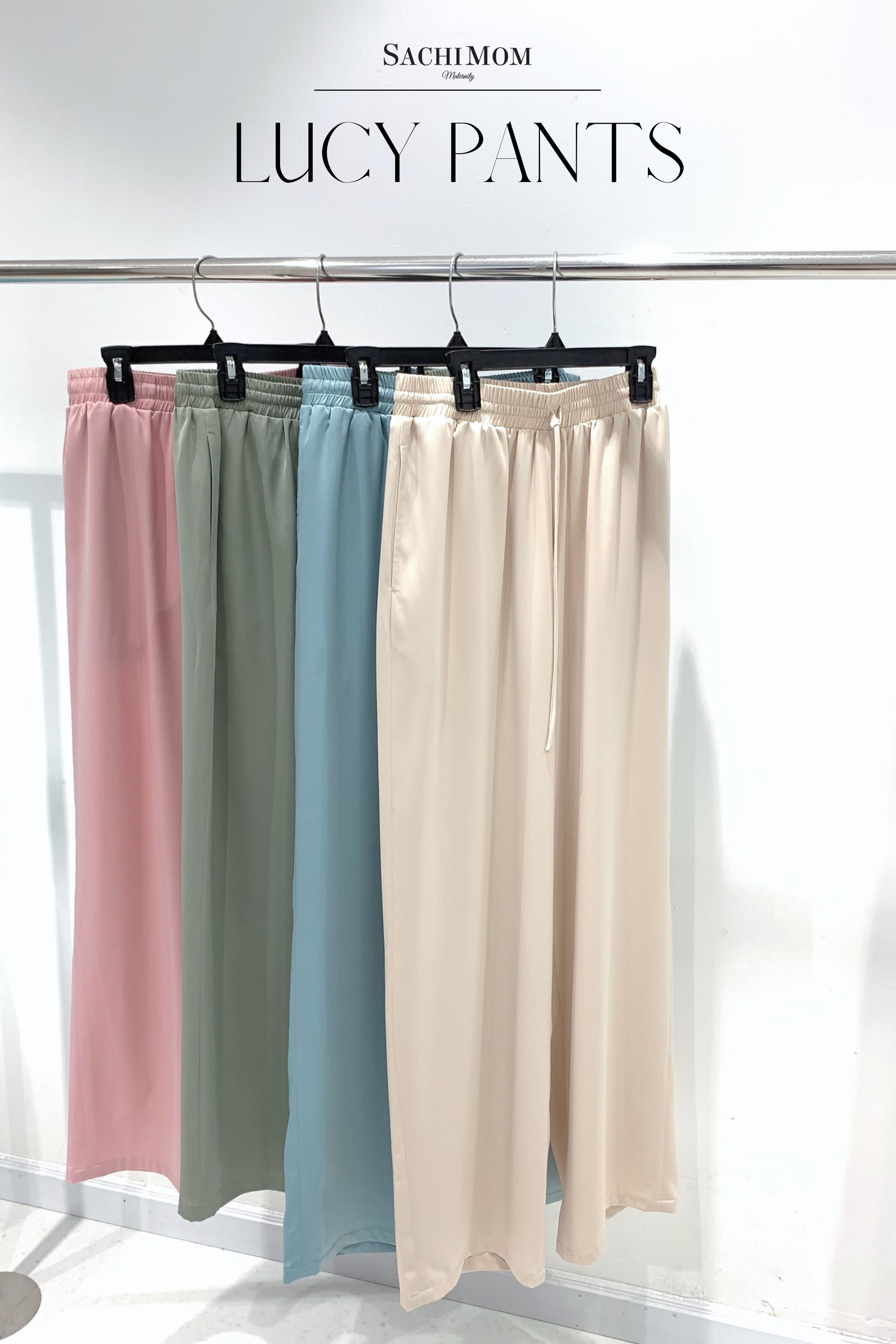Đầm bầu sachimom - quần bầu lụa lucy pant