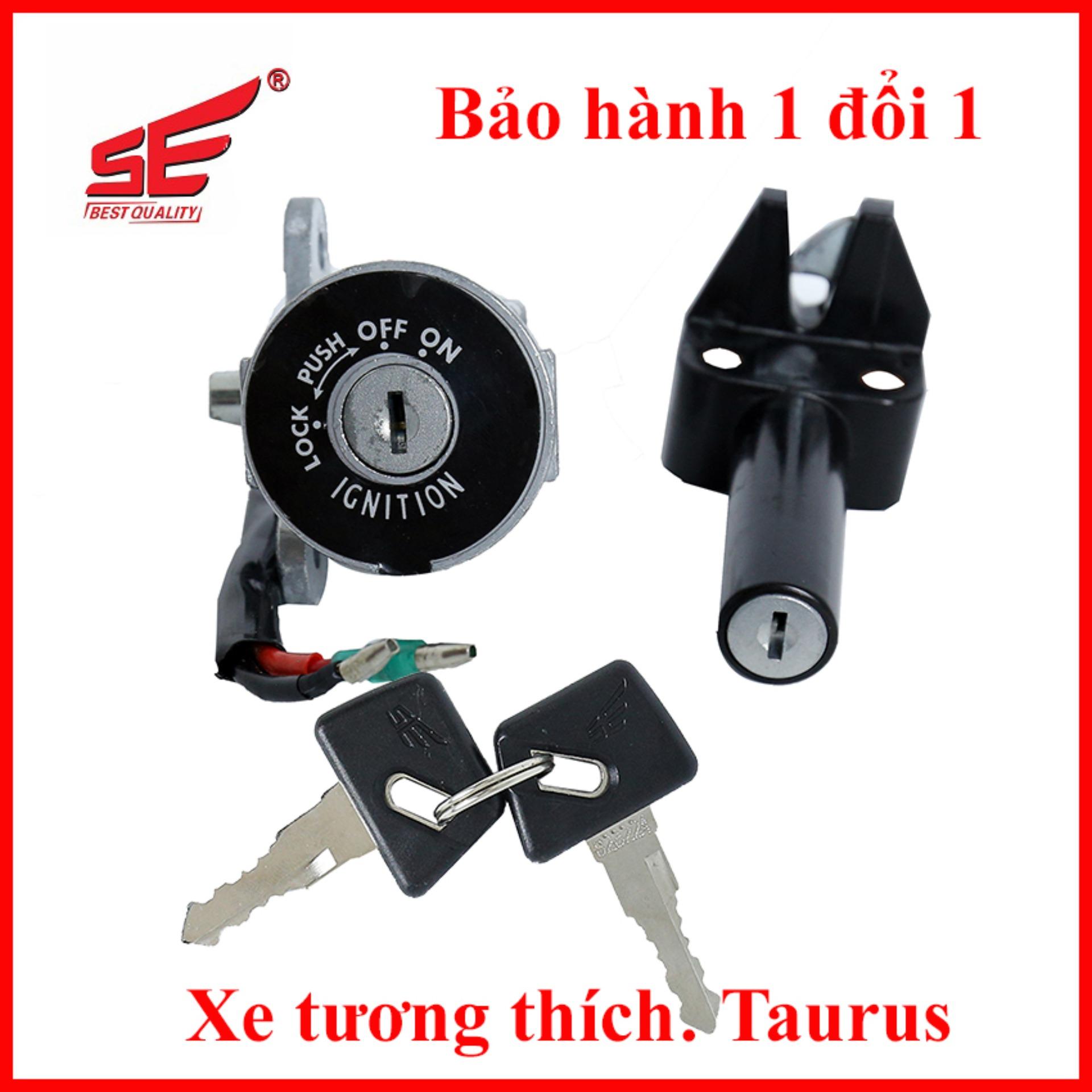 Bộ ổ khóa xe máy TAURUS 2 cạnh thương hiệu SE
