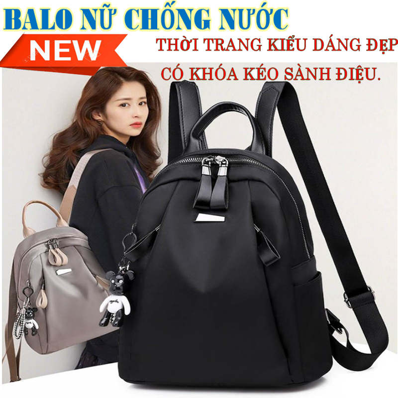 Balo nữ thời trang balo nữ vải dù chống thấm nước,balo 2 khóa chống nước hottrend . chất liệu cao cấp, còn có tác dụng chấm thống nước cao.