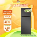 ✅TRẢ GÓP 0% - Tủ lạnh Beko Inverter 422 lít RDNT470I50VK  ( Miễn phí giao hàng TPHCM-Ngoại tỉnh tính phí vận chuyển)