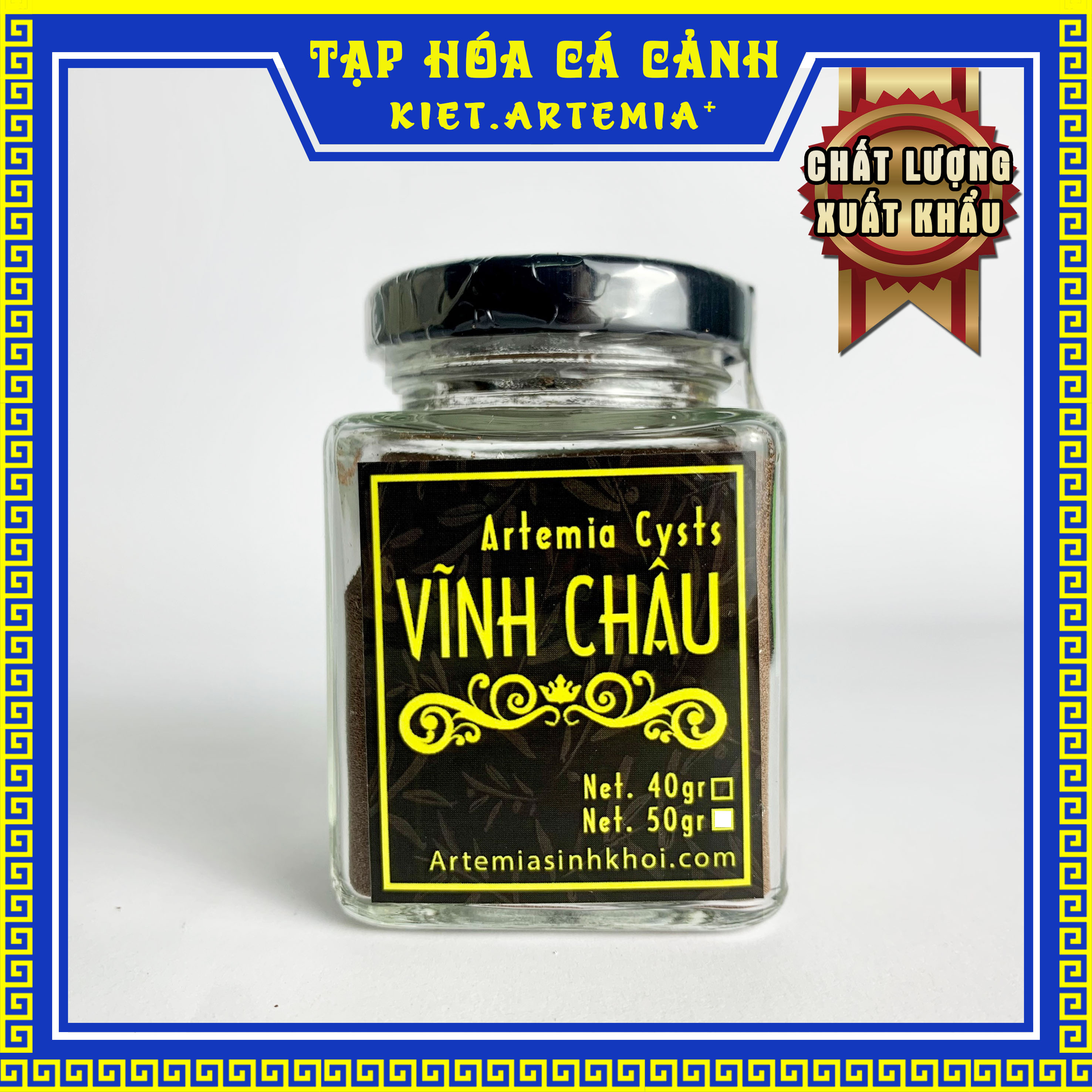 Trứng artemia Vĩnh Châu, thức ăn cho cá Betta, Guppy - Artemia Vĩnh Châu tỉ lệ nở cao