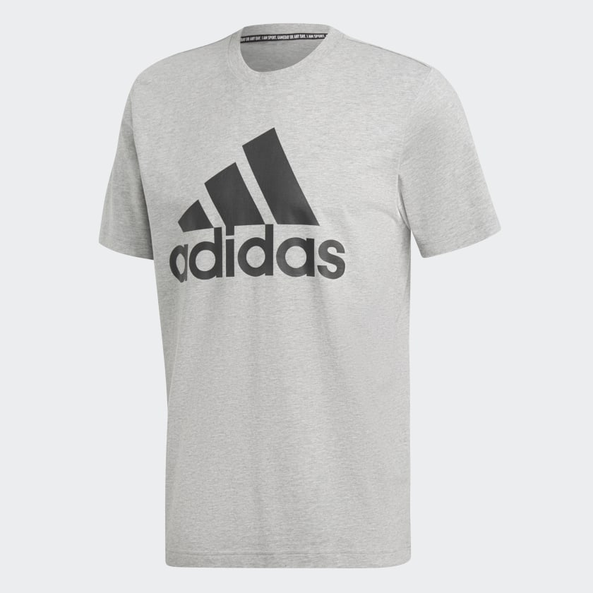 Áo thun nam adidas BADGE OF SPORT TEE (Xám) ED9607