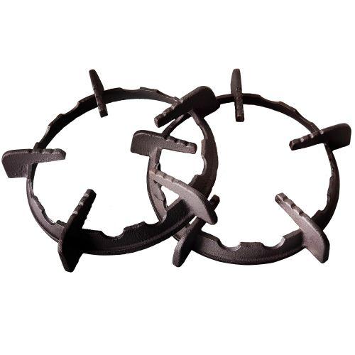 Bộ 2 Kiềng gang chắn gió bếp ga dương mặt kính cao cấp