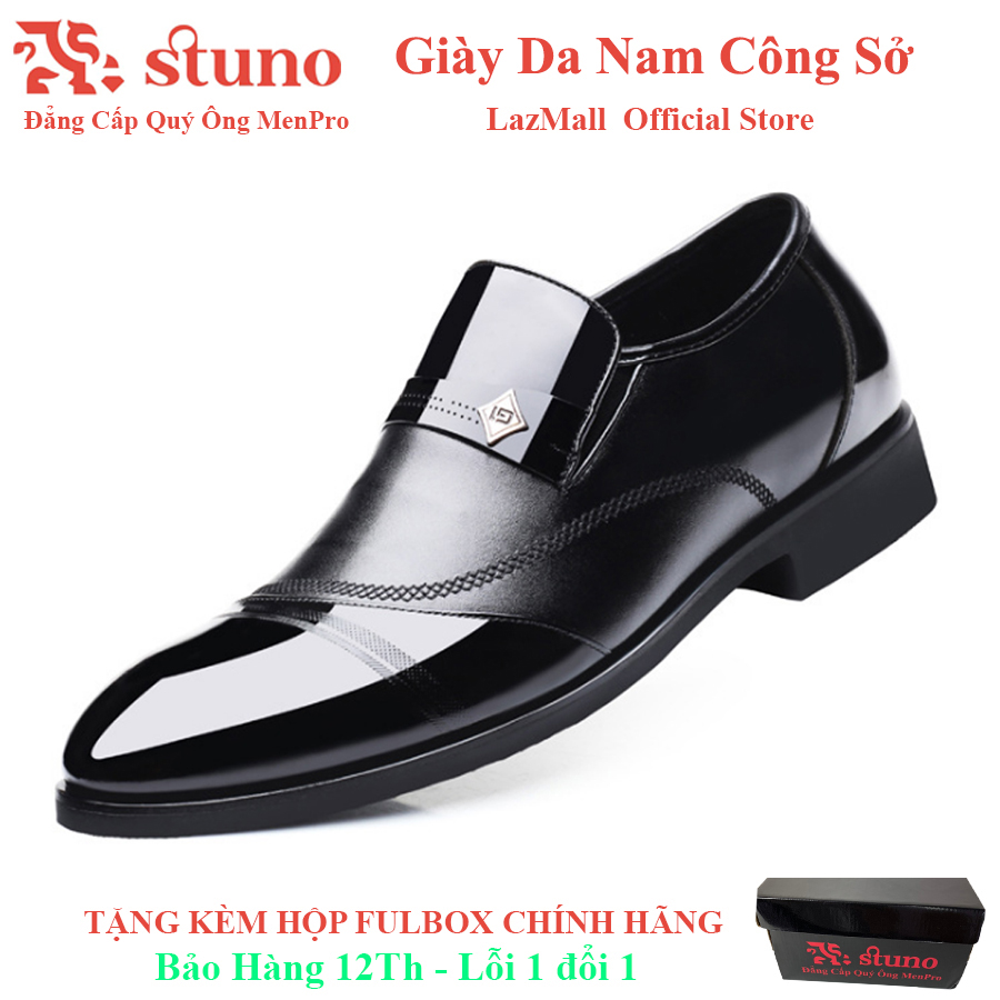 Giày Tự Tin Stuno Menpro SG53 FullBox – Giày Lười Nam Cao Cấp Da Bò 100%, Giúp Bạn Thêm Mạnh Mẽ và Tự Tin Hơn – Giày Nam Công Sở Đế Giày Chống Trượt, Đi Êm Không Đau Chân (Bảo Hành 12 tháng – lỗi 1 đổi 1)