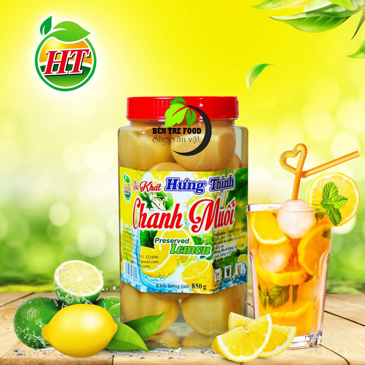 Hủ 850gr Chanh muối Hưng Thịnh