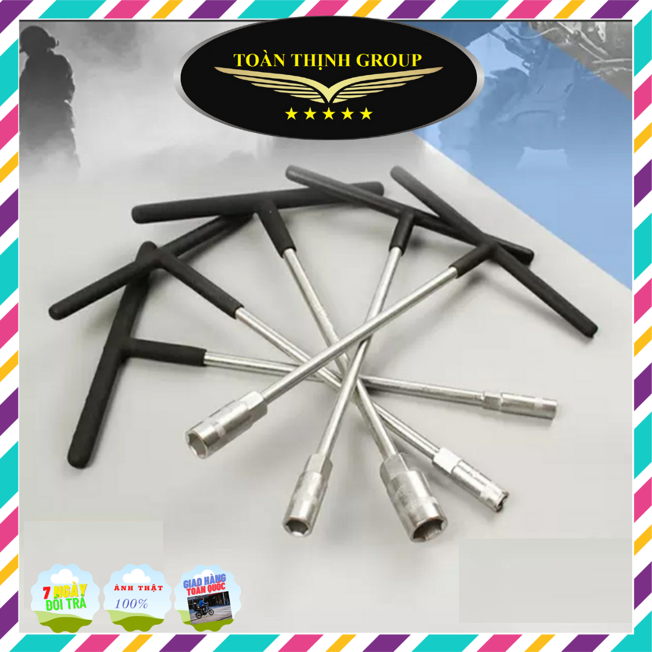 [Giá Hủy Diệt] Cần Siết Chữ T, Bộ Cờ Lê Chữ T, Cần Tuýp Chữ T, Cần Chữ T Vặn Ốc Đủ Size 8-9-10-11-12-13-14-17-19