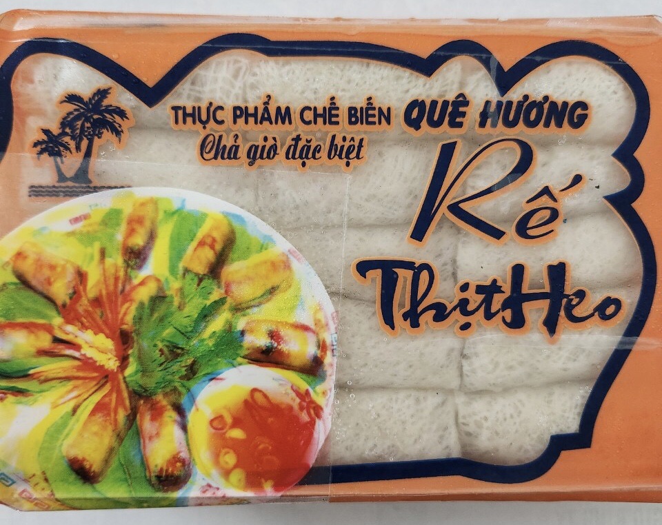 Chả giò rế thịt heo quê hương gói 500gr - 30 cuốn - hàng đông lạnh- giao hoả tốc 2h hcm
